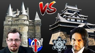 Feudal Japanese vs Medieval European CASTLES [upl. by Ianteen231]