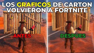 RAPIDO COMO VOLVER ACTIVAR LOS GRAFICOS DE CARTON OPTIMIZADOS PARA FORTNITE  MEJORA TUS FPS [upl. by Eirek296]