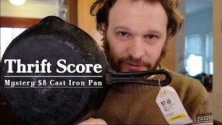 Thrift Score Mystery 8 Cast Iron Pan [upl. by Oicelem]