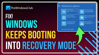 Windows keep booting in recovery mode how to exit [upl. by Reilly]