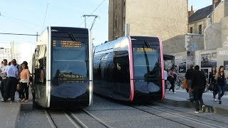 France Tramway de Tours travel without overhead wires [upl. by Sorgalim]