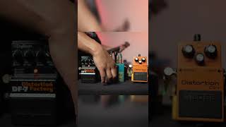 Digitech DF 7 vs Boss DS1 DigiTechFX BOSSinfoglobal distortionpedal guitarpedals guitar [upl. by Raynah]