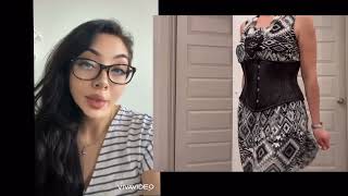 Unboxing amp try on of a leather corset by CORSET DEAL Waist training entrenamiento de cintura [upl. by Charmian67]