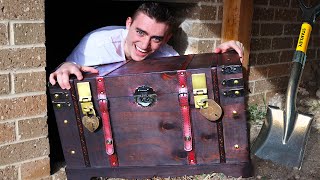 What’s Inside This Treasure Chest we Found under our House RARE [upl. by Yaras]