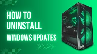 How To Uninstall Windows 10 Updates  Muhammed Tech Talk [upl. by Macomber94]