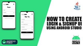 How to create Login and Sign Up Page UI using Android Studio  With Source Code 🔥 [upl. by Henning642]