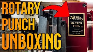 UNBOXING a Weaver Leather Supply Rotary Hole Punch  LeatherVlog Ep 4 [upl. by Ihcego]