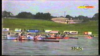 1990 World championship Canoeing in Poland Mens K2 500m Final 169 [upl. by Yennek]