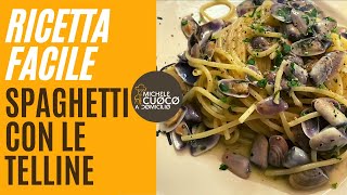 Spaghetti con le telline  Primo di pesce facile e veloce 🐠 [upl. by Cameron]