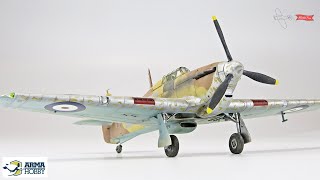 Hurricane Mk I Trop 172 FULL BUILD Arma Hobby 70026 [upl. by Rhianna]