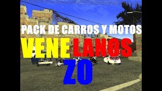 Especial 500 suscirptores Pack de carros y motos Venezolano para Gta san andreas 2019  Chaurio [upl. by Ttelracs]