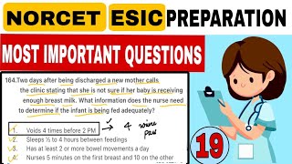 AIIMS NORCET 2024 PREPARATION  NORCET IMPORTANT QUESTIONS  SCENARIO BASED QUESTION FOR NORCET [upl. by Nahn]