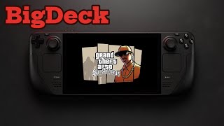 Grand Theft Auto San Andreas  Steam Deck OLED Performance Review [upl. by Teyut851]