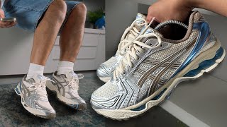 Asics Gel Kayano 14 Cream Pepper  review amp on feet [upl. by Yahsat]