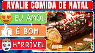 DESAFIO de NATAL 🎄  BOM ou RUIM 🎅  AVALIE AS 50 COMIDAS 🍩 [upl. by Anuaek]