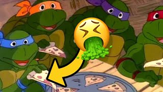 TMNT1987 ALL pizza toppings from every Episode in the series [upl. by Olenolin]