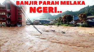 Banjir Kilat Melaka hari ini 2021 baru saja Banjir Parah terjang Ayer keroh Melaka Malaysia [upl. by Anaitat]