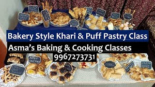 Online Bakery Style Khari amp Puff Pastry Class  By Asmas Baking amp Cooking Classes [upl. by Wallas]