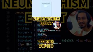 Master Neumorphism in 60 secs  CSS Tricks 10100 [upl. by Eniluj]