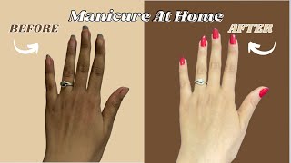 Hand Brightening Manicure At Home Step by Step  Salon Style manicure  Faiqa Hassan handcare [upl. by Jahdal]