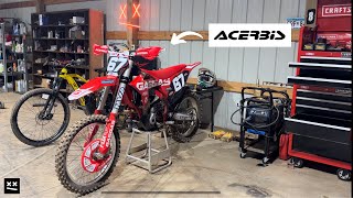 BEST HAND GUARDS ACERBIS XFACTORY HANDGUARD REVIEW  INSTALL Gas Gas MC250f [upl. by Bettzel946]