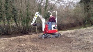 First Try Of The New Takeuchi TB210R Mini Excavator [upl. by Ronalda]