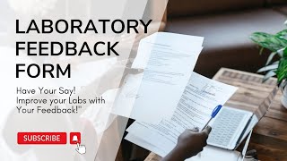 Laboratory Feedback formNABHAACNABLPROMPREMNABH 5th edition [upl. by Aelahc]