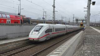 ICE High Speed Train passing Regional Train Station [upl. by Anastasia327]