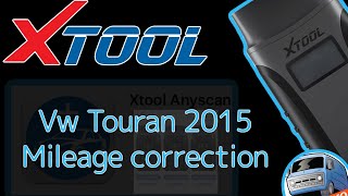 Xtool A30M vw touran mileage correction [upl. by Artimid]