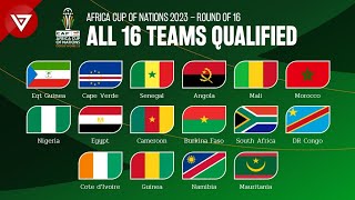 🟢 All Teams Qualified Round of 16 Africa Cup of Nations 2023 2024  Round of 16 Draw Results [upl. by Liatris]