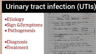 Urinary Tract Infection ll Unit5 pathophysiology B Pharm 2nd semester ll Free lecture notes 🦠📚💉 [upl. by Clapp]