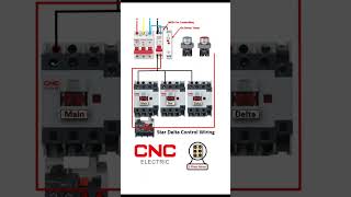 Star Delta Motor Starter control wiring diagram Electrical Engineering [upl. by Simonetta]