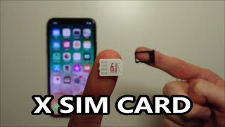 iPhone X SIM Card How to Insert or Remove [upl. by Otsirave]