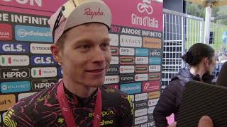 Georg Steinhauser  Interview at the finish  Stage 17  Giro dItalia 2024 [upl. by Sutherland]