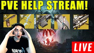 LIVE  DESTINY 2 HELP STREAM ALL GUARDIANS WELCOME [upl. by Vories]