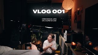 VLOG 001  Using a manual 12mm lens on sticks to film vlogs today [upl. by Yorgerg]