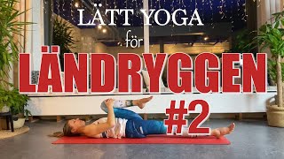 Nybörjarvänlig yoga för ländryggen del 2 [upl. by Amling]