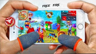 Iphone 6 Free Fire Gameplay ⚙️Settings Free Fire max HUDDPI MACRO 1 gb ram🤯2016 in2024 [upl. by Culhert]