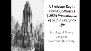 Sociological Theory Skeleton Key 1 to Goffmans Presentation of Self in Everyday Life © Dan Krier [upl. by Ahsenot]