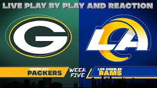 Packers vs Rams Live Play by Play amp Reaction [upl. by Avrenim]