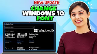 How To Change Windows 10 Font  How To Change Font Style in Computer [upl. by Aztiram273]