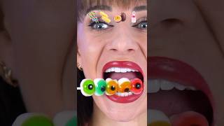 ASMR Emoji Gummy Eyeballs Cheese Lollipop shorts [upl. by Queenie156]