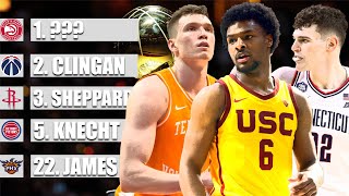 2024 NBA Mock Draft  NBA Finals Edition  Full First Round [upl. by Auston]