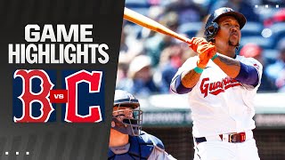 Red Sox vs Guardians Game Highlights 42524  MLB Highlights [upl. by Gaither]