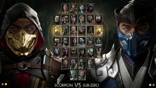 Mortal kombat 11 character select [upl. by Ahtibbat569]