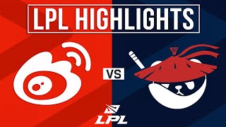 WBG vs AL Highlights ALL GAMES  LPL 2024 Summer  Weibo Gaming vs Anyones Legend [upl. by Kciredohr]