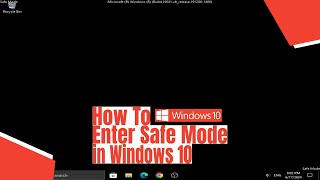 How To Enter Safe Mode in Windows 10 [upl. by Kela28]