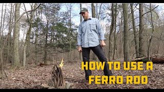 Whats the Best Way to Use a Ferro Rod Emergency Fire Starting Technique [upl. by Zedecrem]