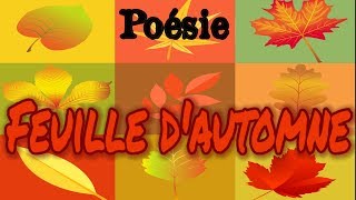 Poésie 🍁 Feuille dautomne de Charlotte Serre 🍁 [upl. by Orelia854]