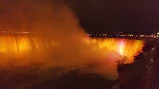 WINTER NIAGARA FALLS ILLUMINATION LIGHT MASTERPIECE [upl. by Tohcnarf]